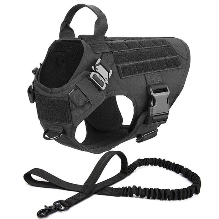 Dog Tactical Military Harness & Leash Set