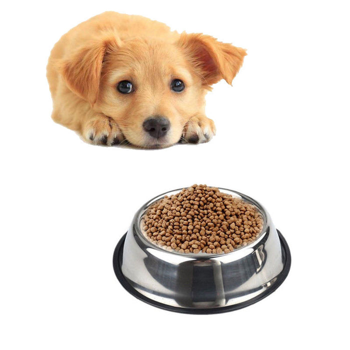 Non-Slip Bite-Resistant Stainless Steel Pet Food Bowl